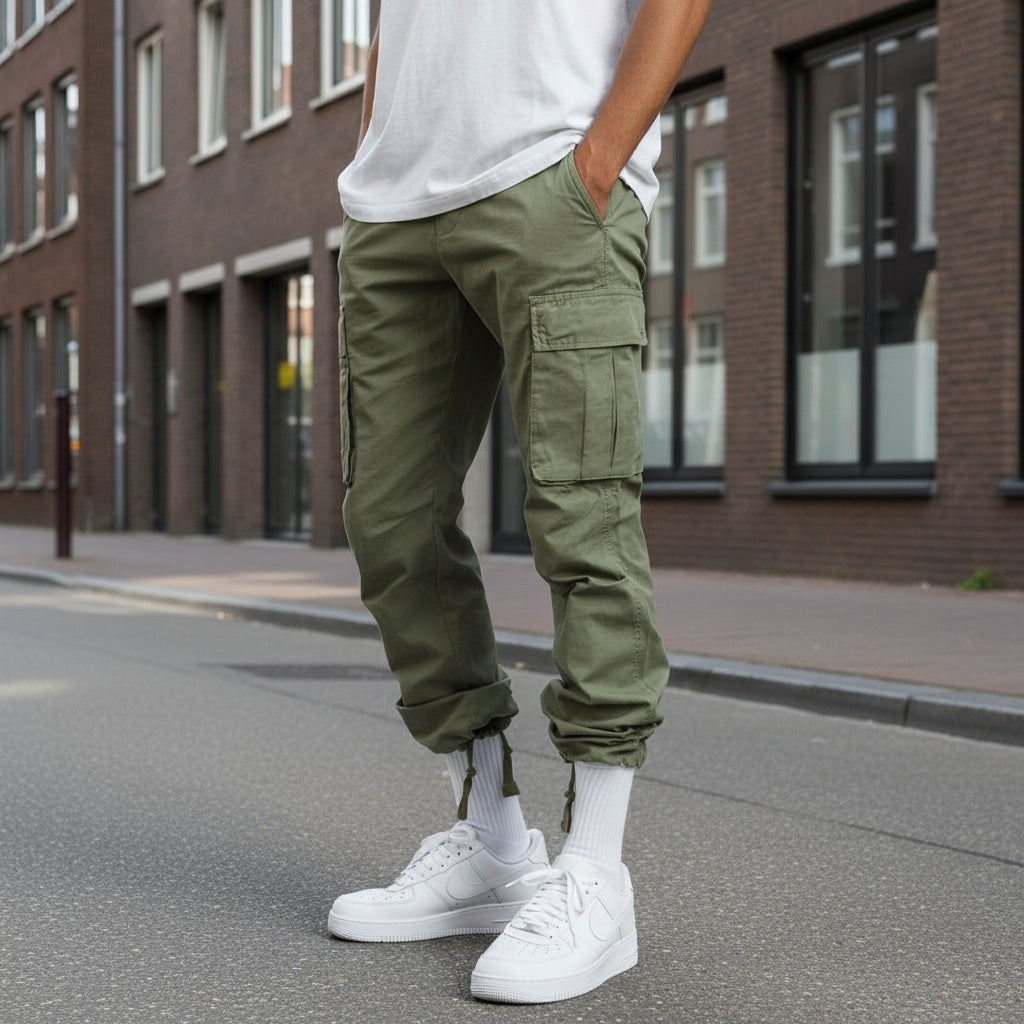 Gavin™ | Pantalón cargo ancho con bolsillos laterales