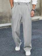 Philip™ | Pantalón de pinzas holgado de hombre con doble botón