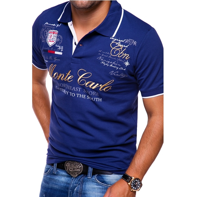 Sawyer™ | Polo con estampado gráfico y cuello en contraste