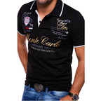 Sawyer™ | Polo con estampado gráfico y cuello en contraste