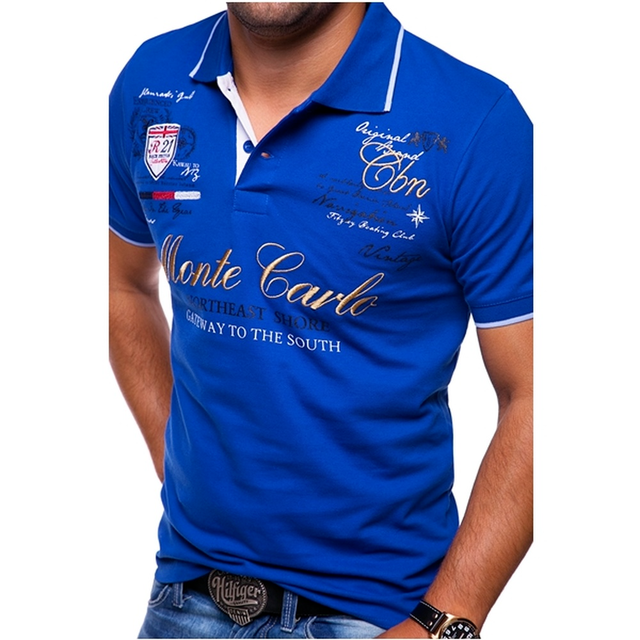 Sawyer™ | Polo con estampado gráfico y cuello en contraste