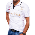 Sawyer™ | Polo con estampado gráfico y cuello en contraste