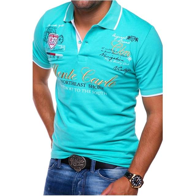 Sawyer™ | Polo con estampado gráfico y cuello en contraste