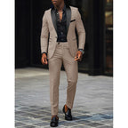Tyler™ | Traje de novio de dos piezas con solapa satinada