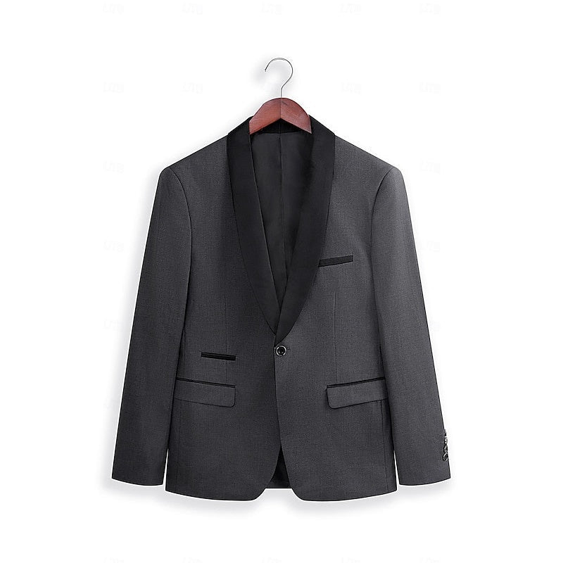 Tyler™ | Traje de novio de dos piezas con solapa satinada