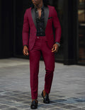 Tyler™ | Traje de novio de dos piezas con solapa satinada