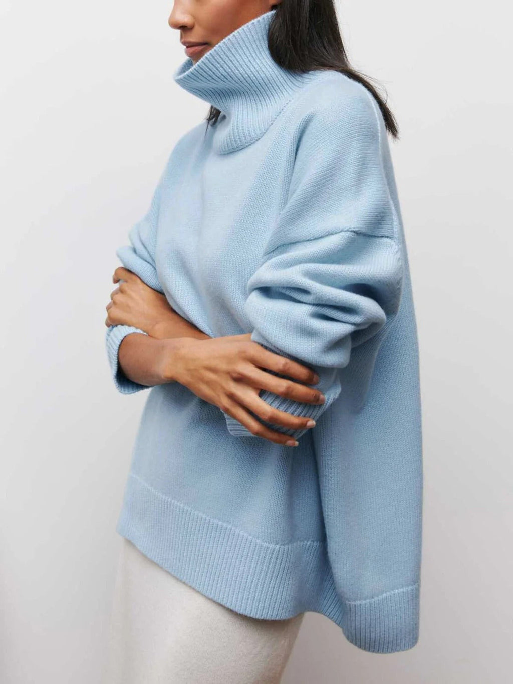 Madison™ | Jersey de cuello alto oversize de punto