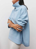 Madison™ | Jersey de cuello alto oversize de punto