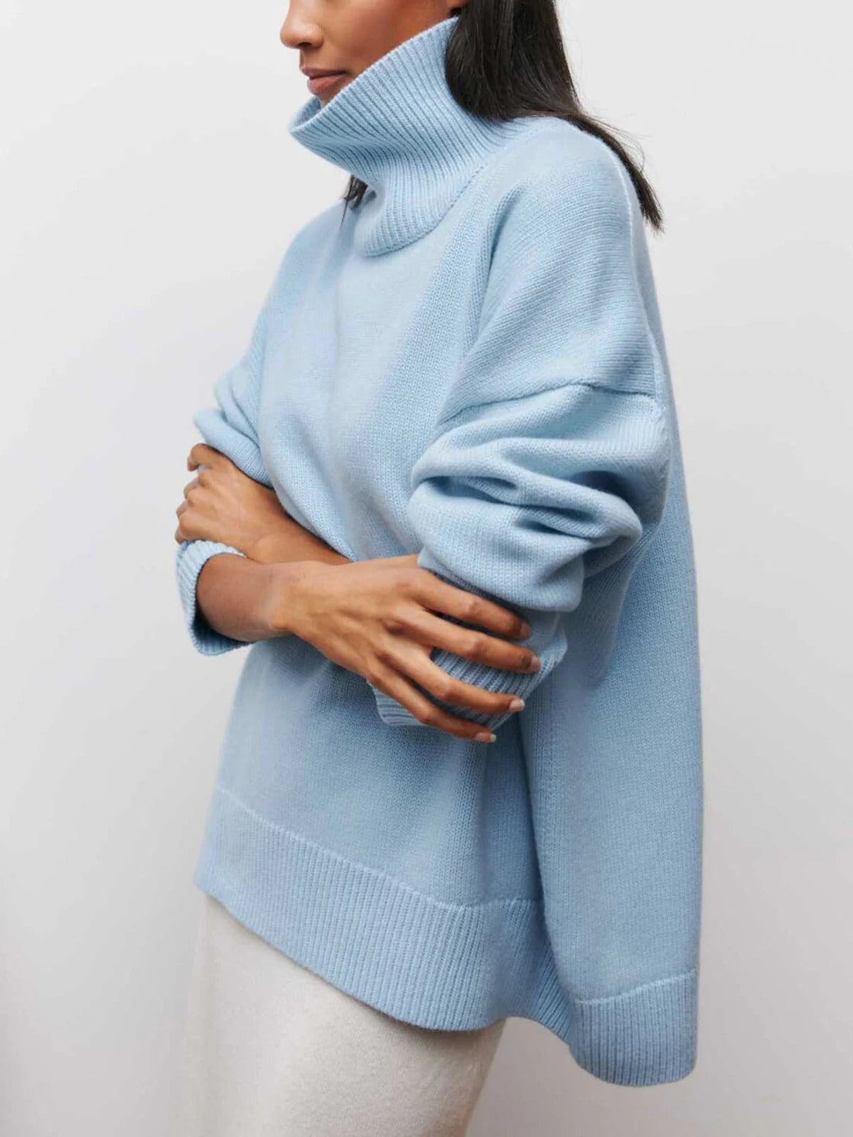 Madison™ | Jersey de cuello alto oversize de punto