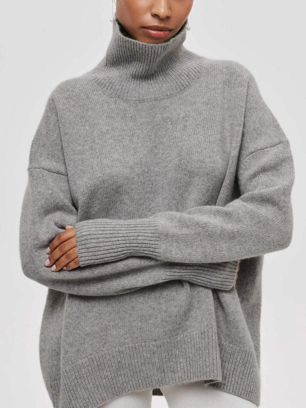 Madison™ | Jersey de cuello alto oversize de punto