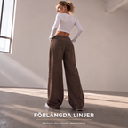Pantalón ancho casual de mujer de corte holgado con bolsillos