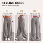 Pantalón ancho casual de mujer de corte holgado con bolsillos