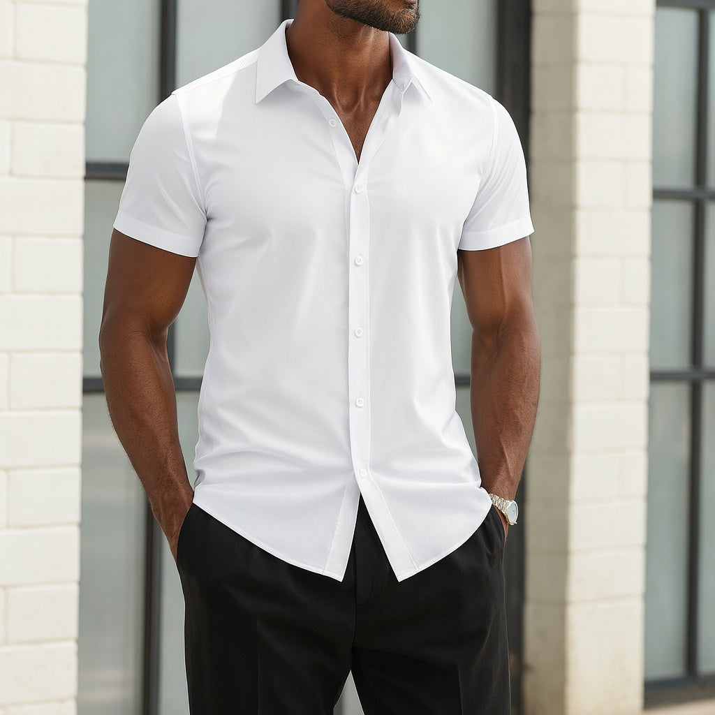 Matthew™ | Camisa de vestir slim de manga corta