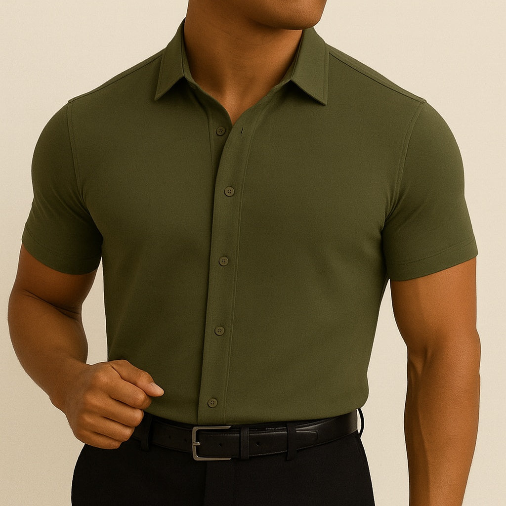 Matthew™ | Camisa de vestir slim de manga corta