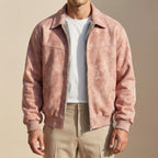 Robert™ | Cazadora bomber de piel con cuello solapa