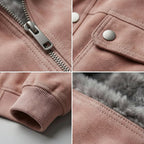 Robert™ | Cazadora bomber de piel con cuello solapa