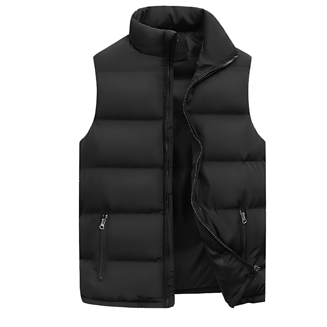 Leo™ | Chaleco acolchado con cuello alto y cremallera