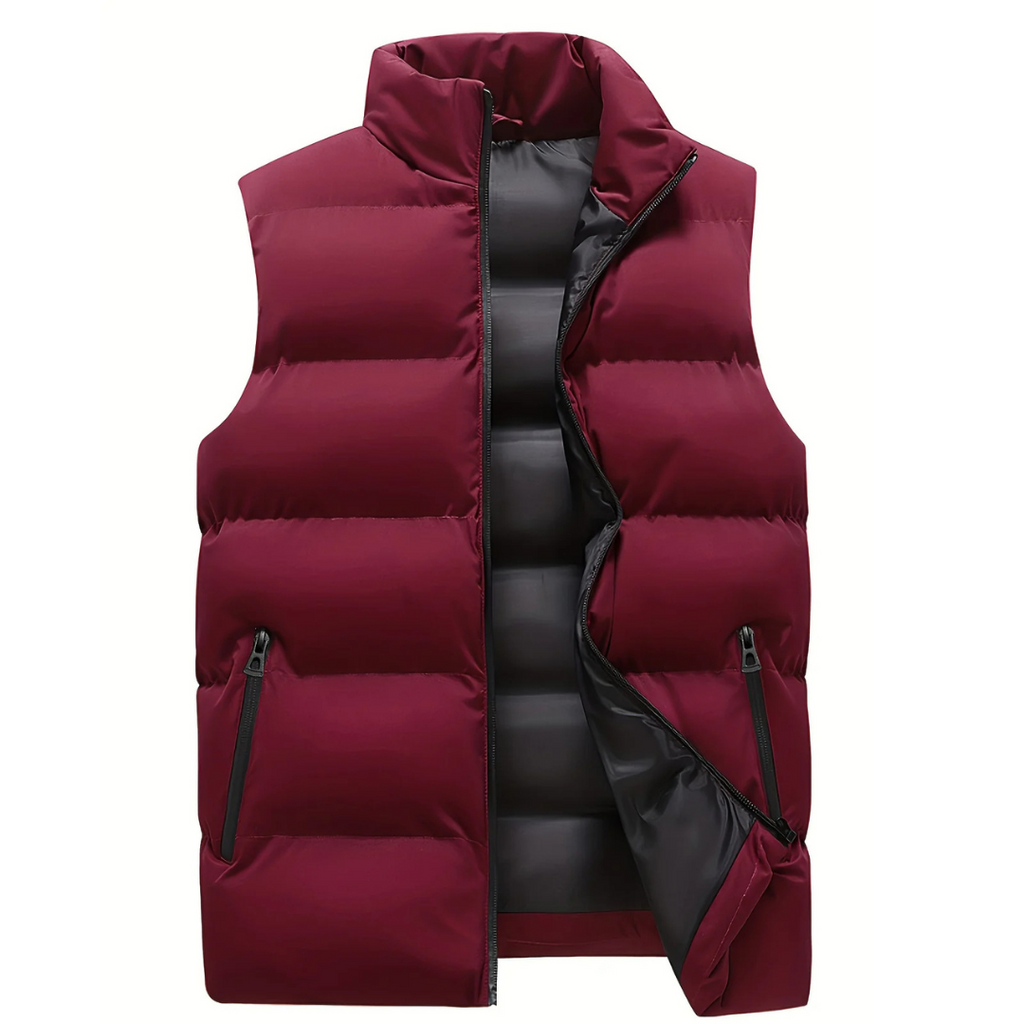 Leo™ | Chaleco acolchado con cuello alto y cremallera