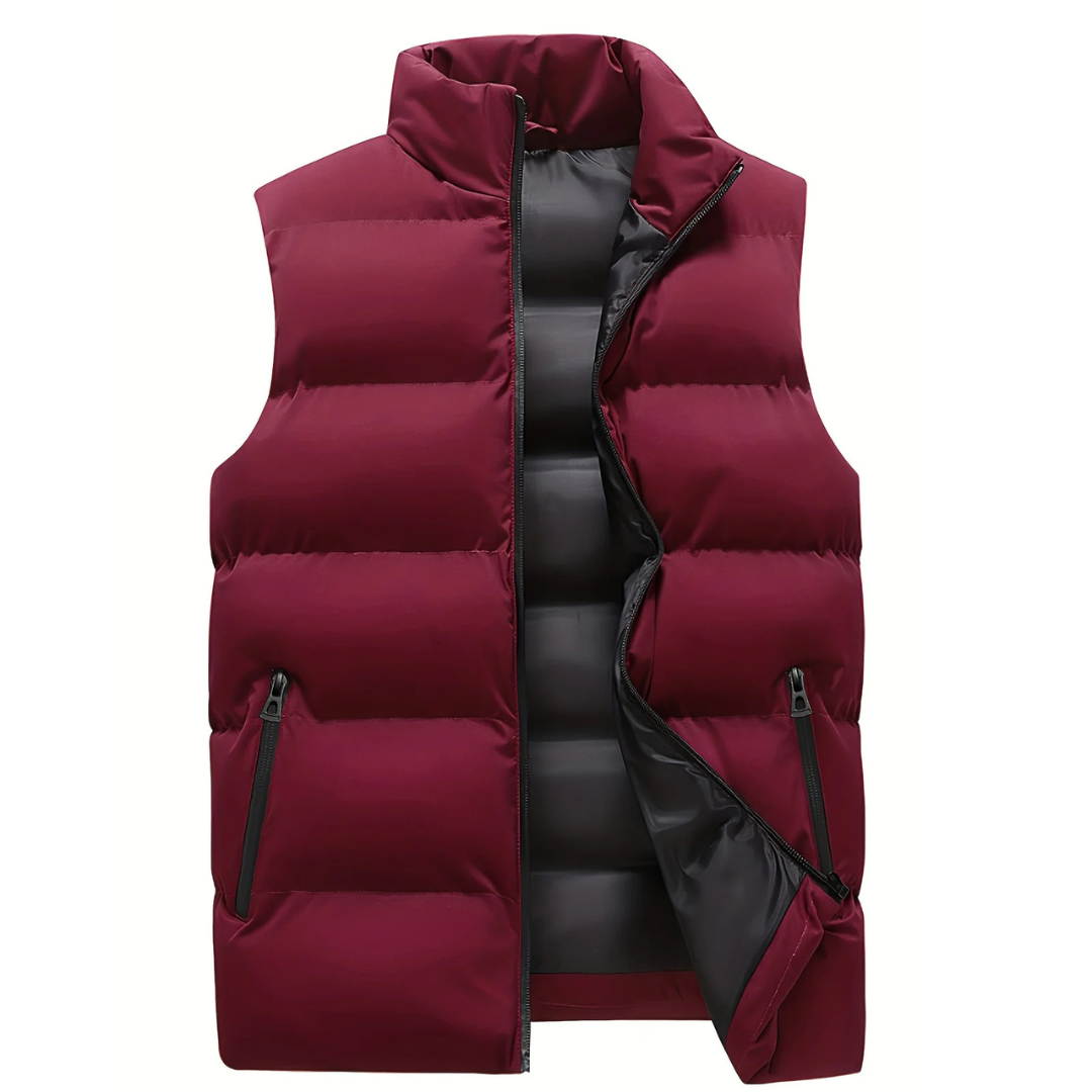 Leo™ | Chaleco acolchado con cuello alto y cremallera