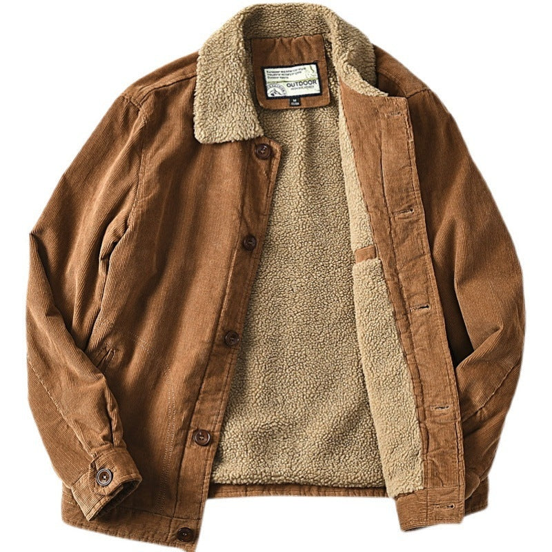 Maxwell™ | Chaqueta corta de pana con forro sherpa