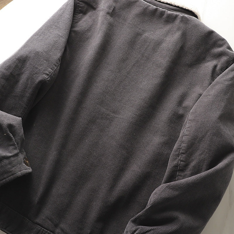 Maxwell™ | Chaqueta corta de pana con forro sherpa