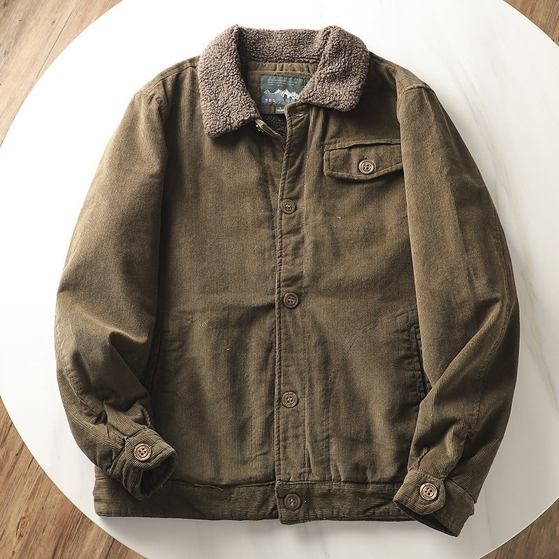 Maxwell™ | Chaqueta corta de pana con forro sherpa