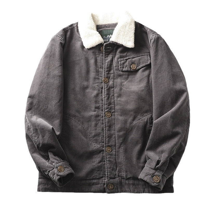Maxwell™ | Chaqueta corta de pana con forro sherpa