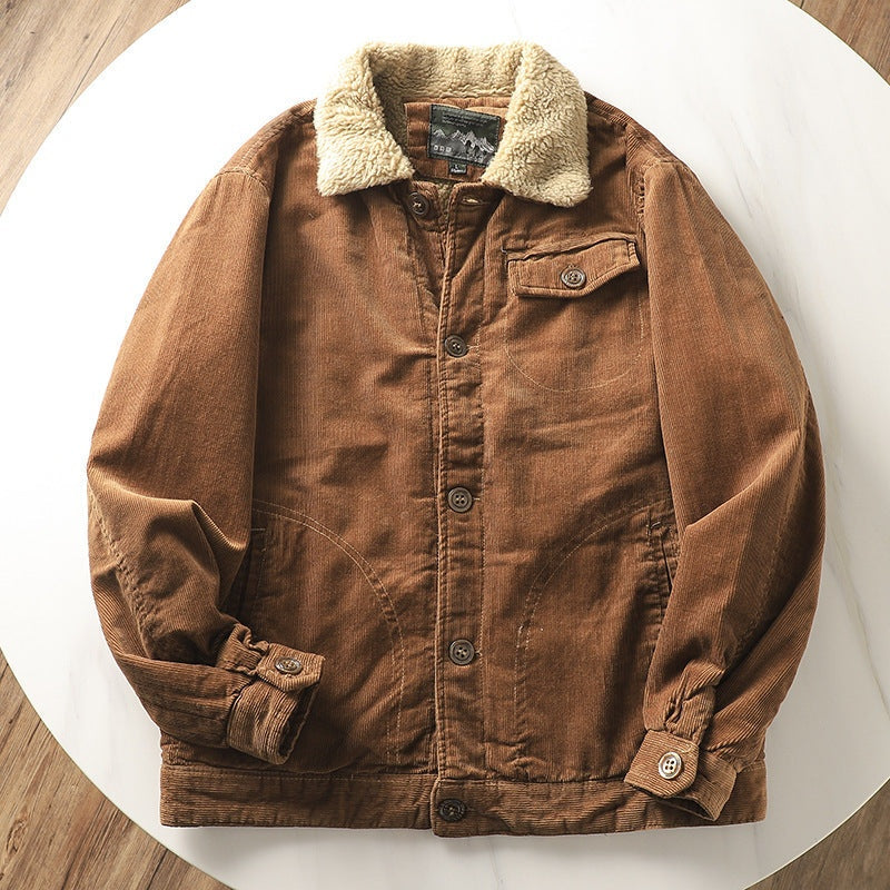 Maxwell™ | Chaqueta corta de pana con forro sherpa