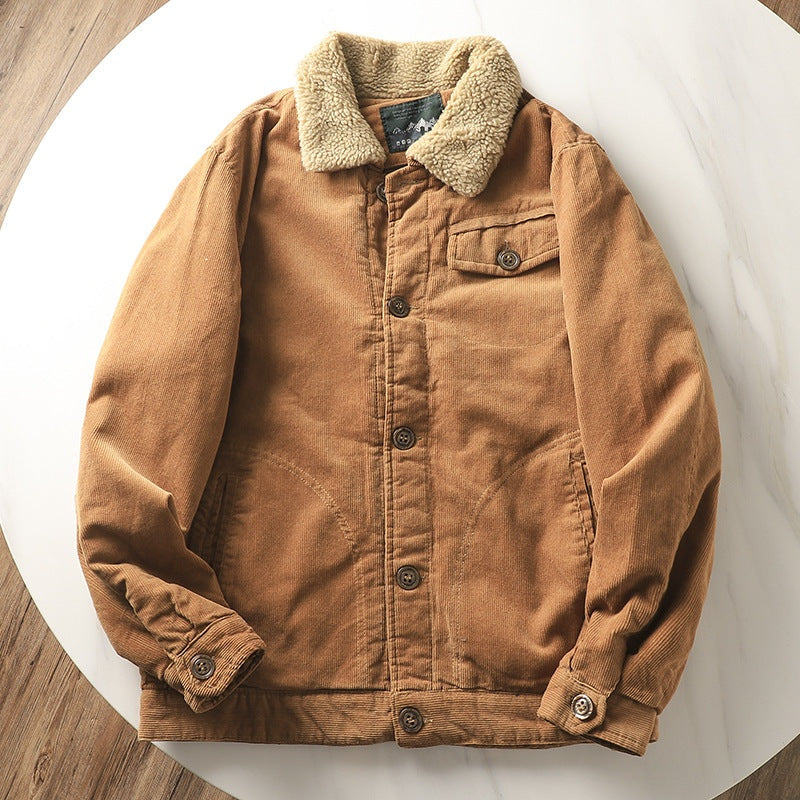 Maxwell™ | Chaqueta corta de pana con forro sherpa