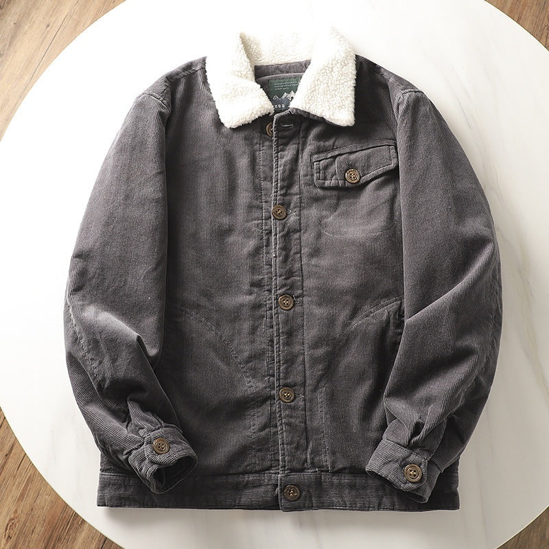 Maxwell™ | Chaqueta corta de pana con forro sherpa