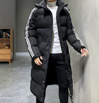 Eric™ | Abrigo acolchado largo con capucha