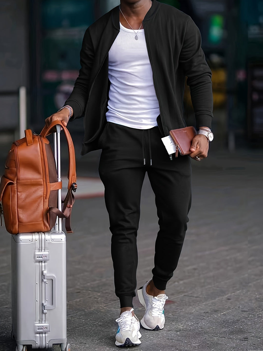 Isaac™ | Chándal con chaqueta de cremallera y jogger
