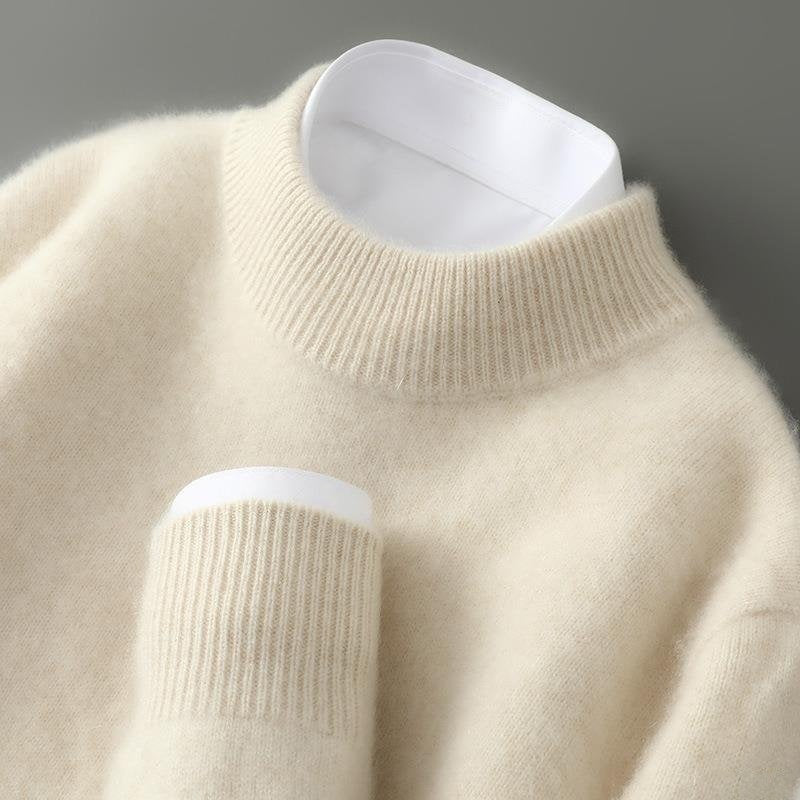 Elijah™ | Jersey de cachemira de cuello redondo y manga larga