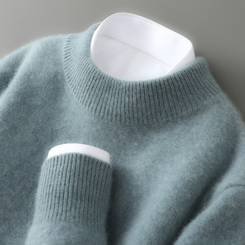 Elijah™ | Jersey de cachemira de cuello redondo y manga larga