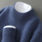 Elijah™ | Jersey de cachemira de cuello redondo y manga larga