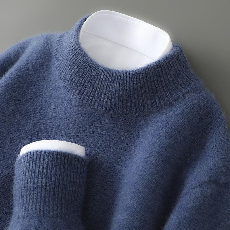 Elijah™ | Jersey de cachemira de cuello redondo y manga larga
