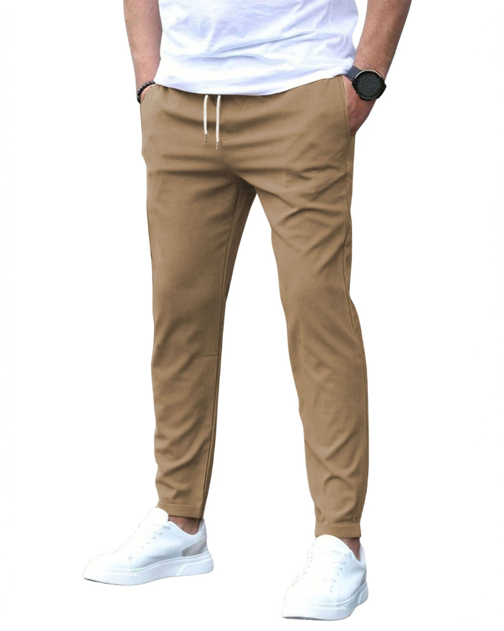 Marcus™ | Pantalón chino slim de algodón elástico