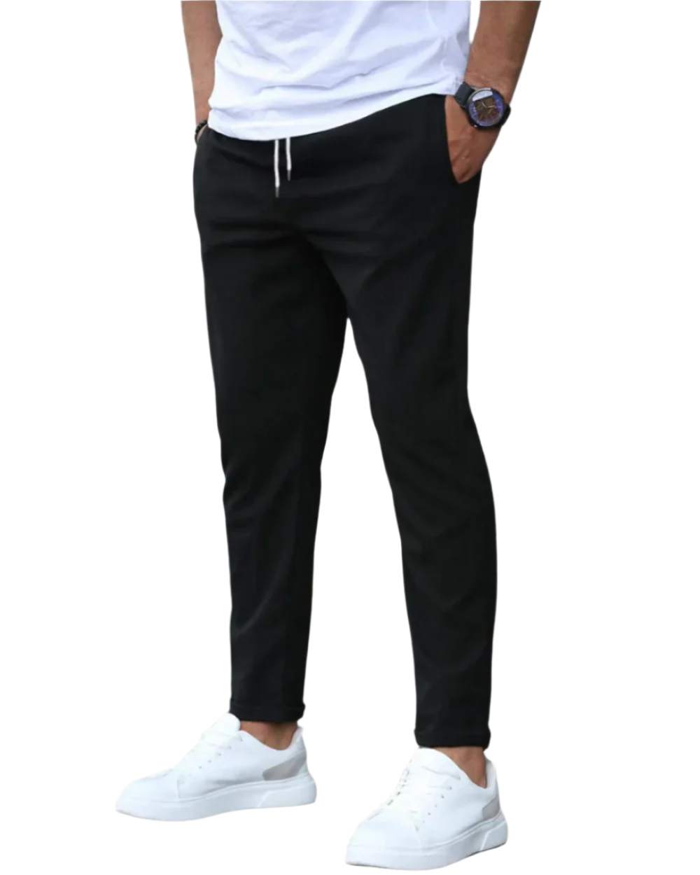 Marcus™ | Pantalón chino slim de algodón elástico