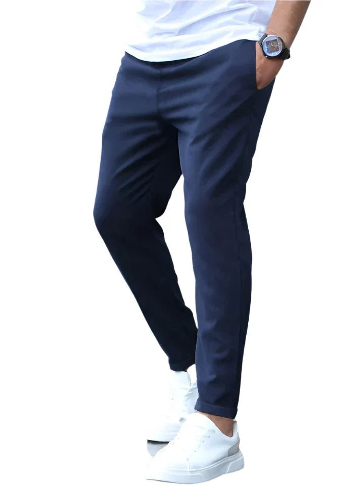 Marcus™ | Pantalón chino slim de algodón elástico