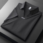 Edward™ | Polo de algodón y seda de manga corta