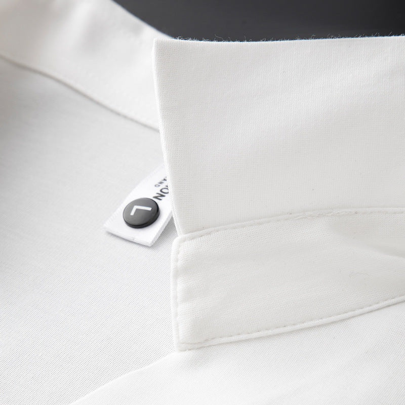 Edward™ | Polo de algodón y seda de manga corta