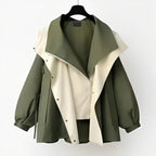 Layla™ | Chaqueta impermeable oversize con cuello de solapa