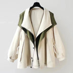 Layla™ | Chaqueta impermeable oversize con cuello de solapa