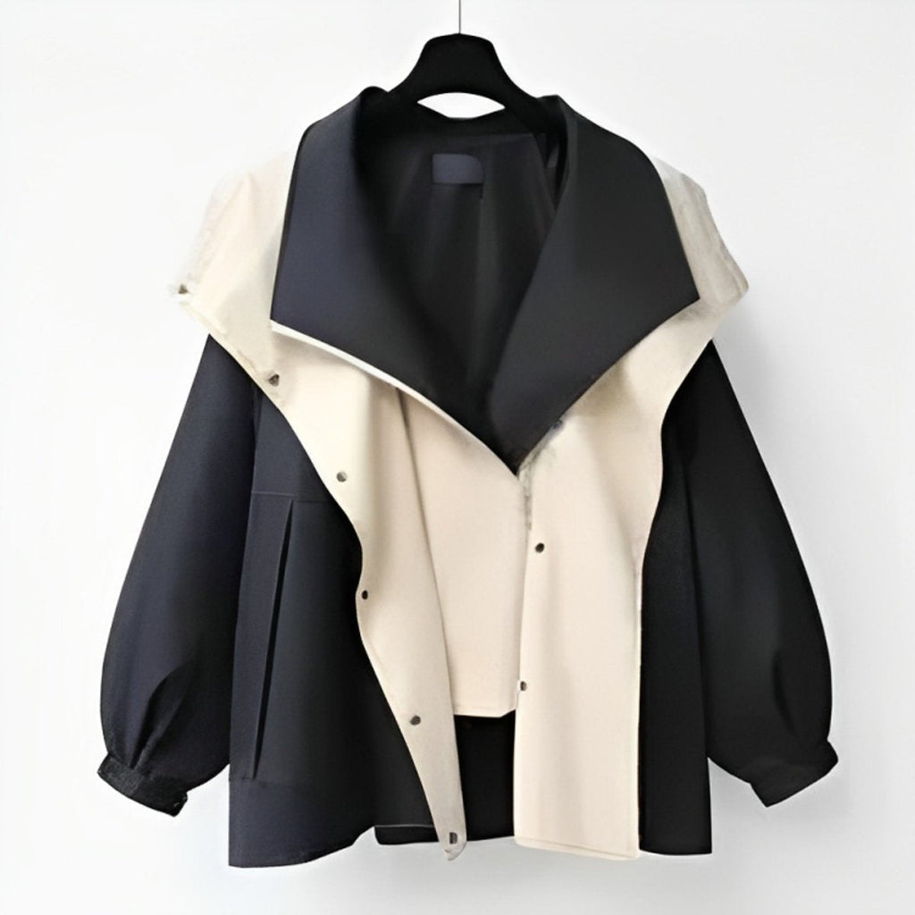 Layla™ | Chaqueta impermeable oversize con cuello de solapa
