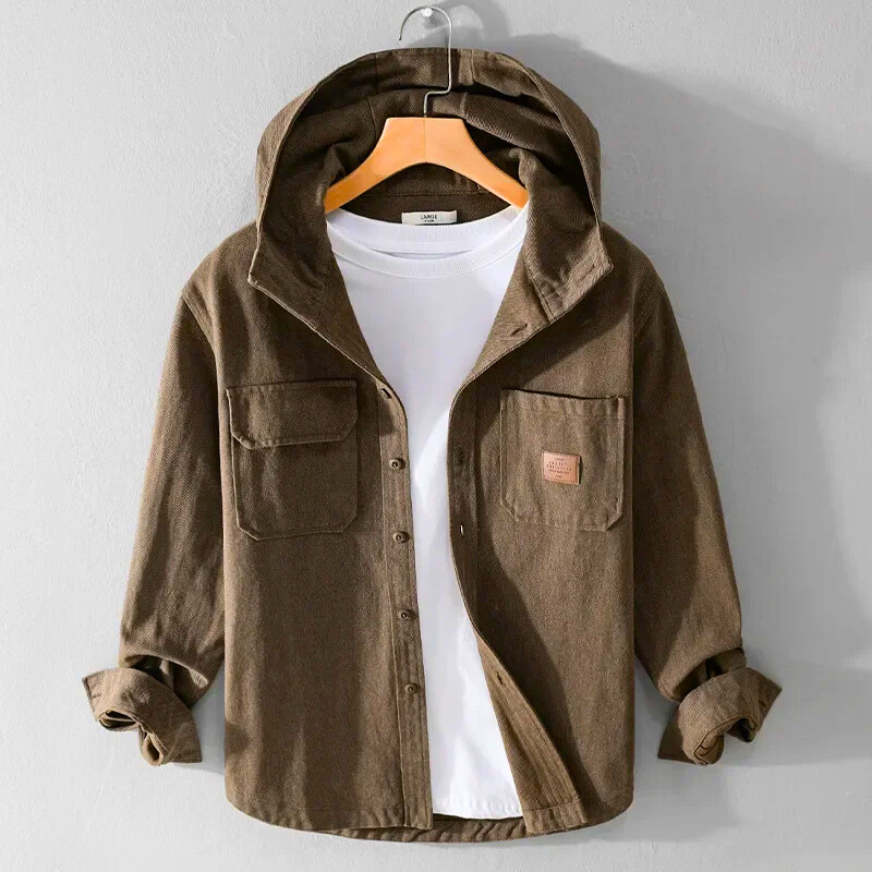 Spencer™ | Sobrecamisa oversize de algodón con capucha