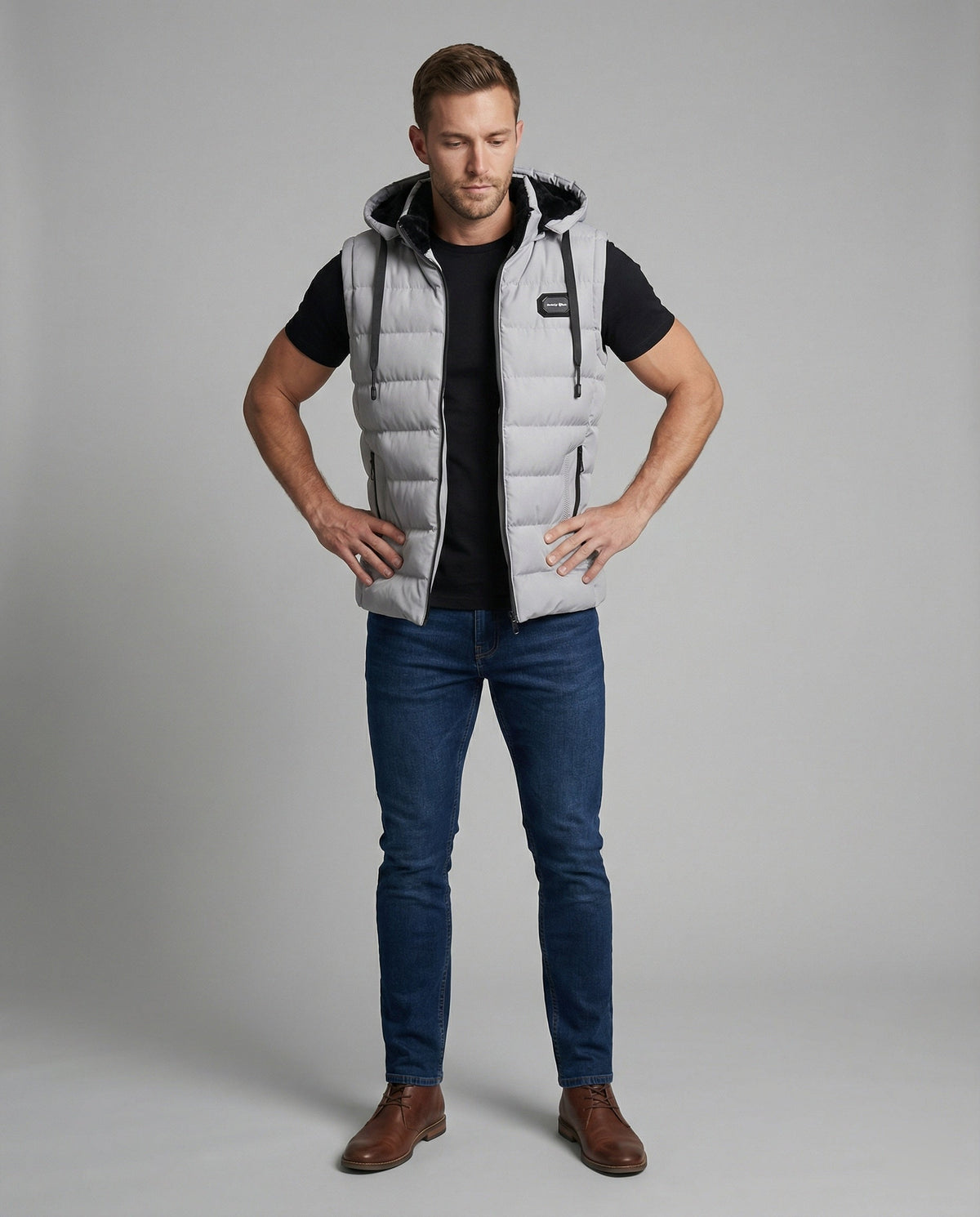 Adrian™ | Chaleco acolchado con capucha sin mangas
