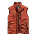 Tristan™ | Chaleco multibolsillos de nailon con cuello alto