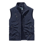 Tristan™ | Chaleco multibolsillos de nailon con cuello alto