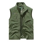 Tristan™ | Chaleco multibolsillos de nailon con cuello alto