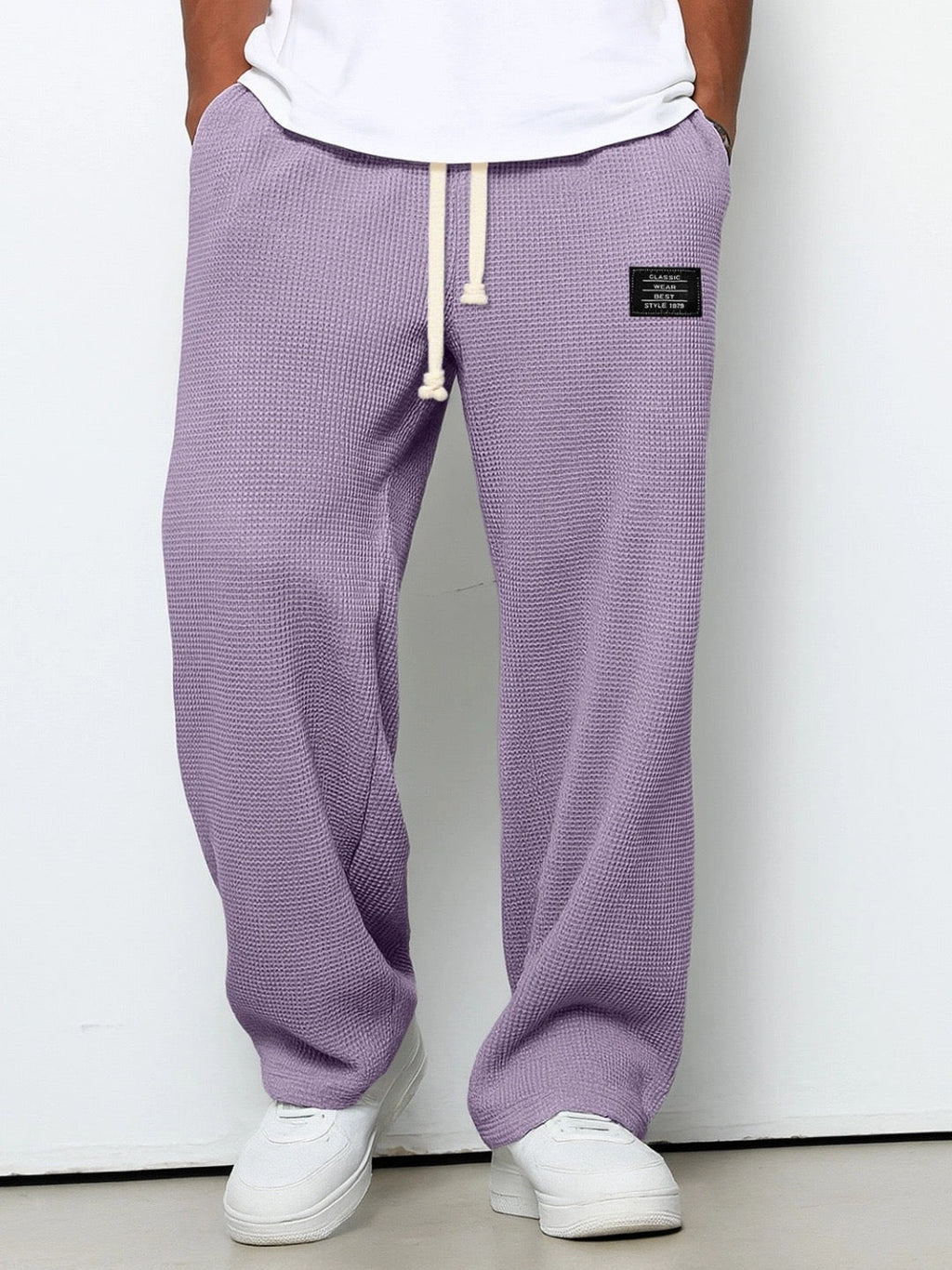 Micah™ | Pantalón deportivo de tejido waffle con cordón